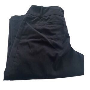 Worthington Capri pants hidden button/zipper side pockets pleated size 8